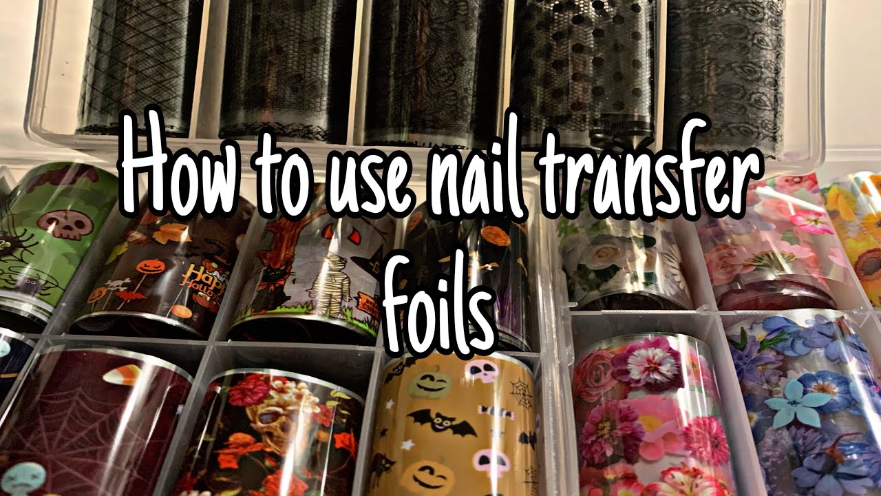 How to Use Nail Transfer Foils | Nail Foils Tutorial