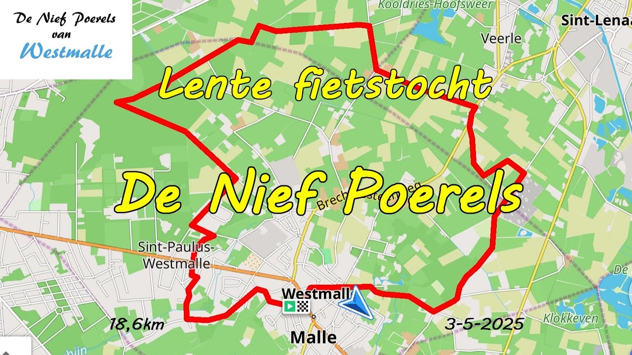 Lente fietstocht  van De Nief Poerels.