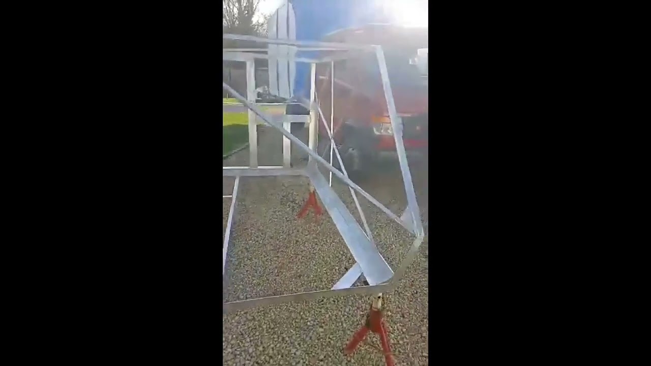 This is our family camper build project. A cabover frame that is hand made from aluminium.