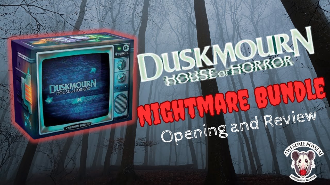 Unboxing Magic: The Gathering Duskmourn, House of Horror Nightmare Bundle!