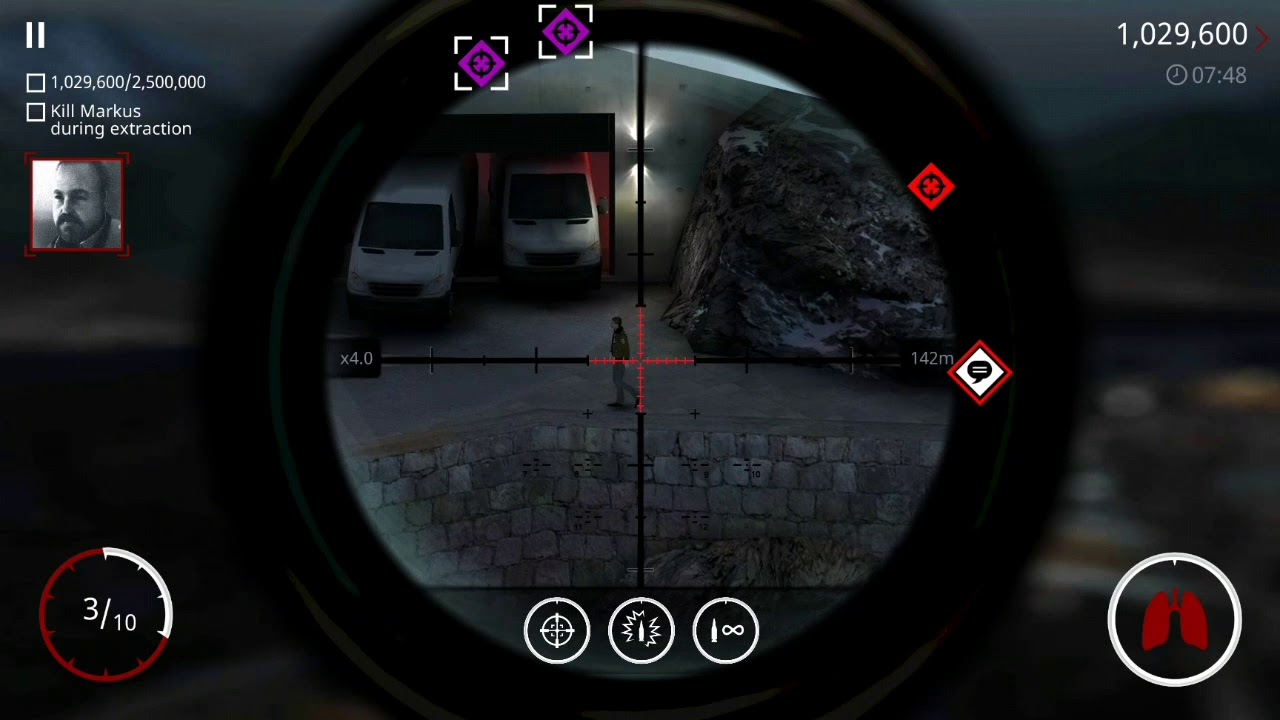 Hitman Sniper Chapter 4 Mission 29: Score 2,500,000 and Eliminate Krug during Extraction