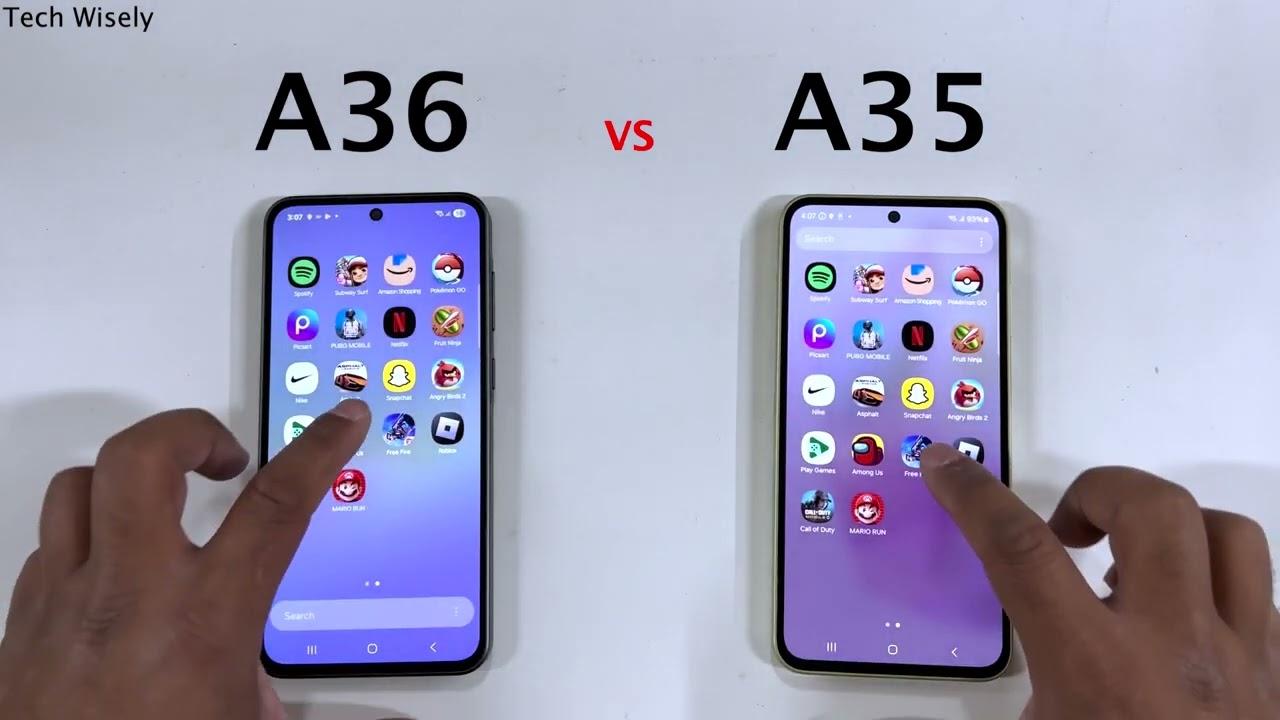 SAMSUNG A36 vs A35 - Speed Test