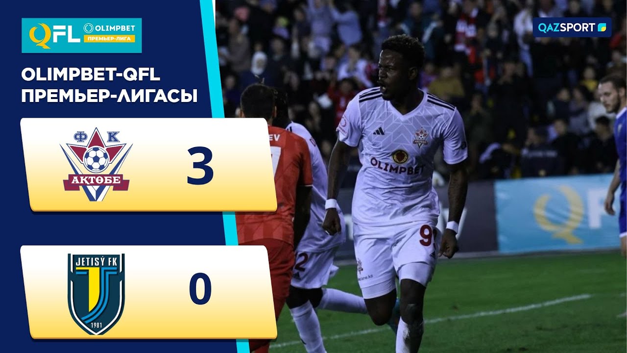 Ойынның шолуы | Ақтөбе – Жетісу - 3:0 | Olimpbet QFL Премьер-Лигасы | ХХ тур