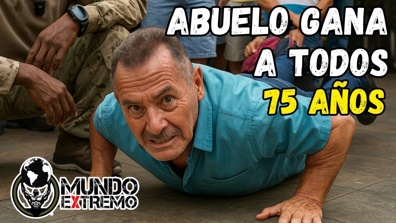 Nadie lo vio venir: el abuelo que venci&oacute; a los j&oacute;venes en flexiones inclinadas 😨