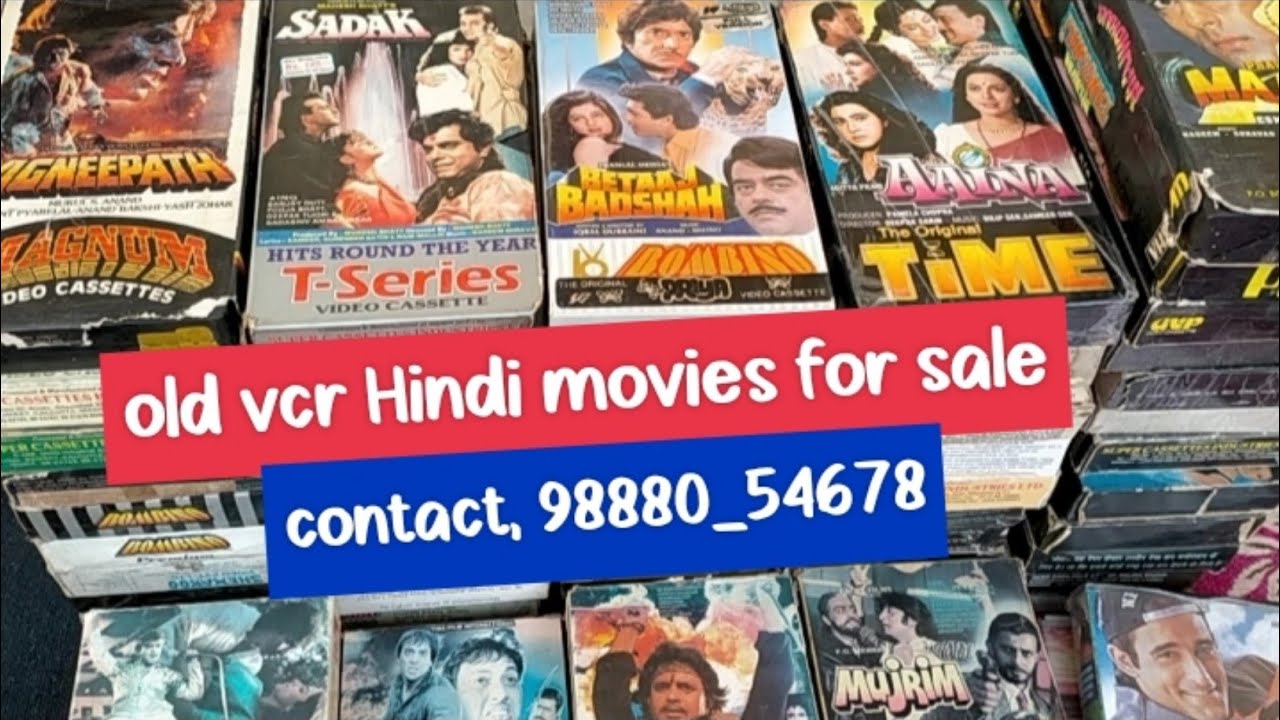 old Hindi VHS video cassettes for sale