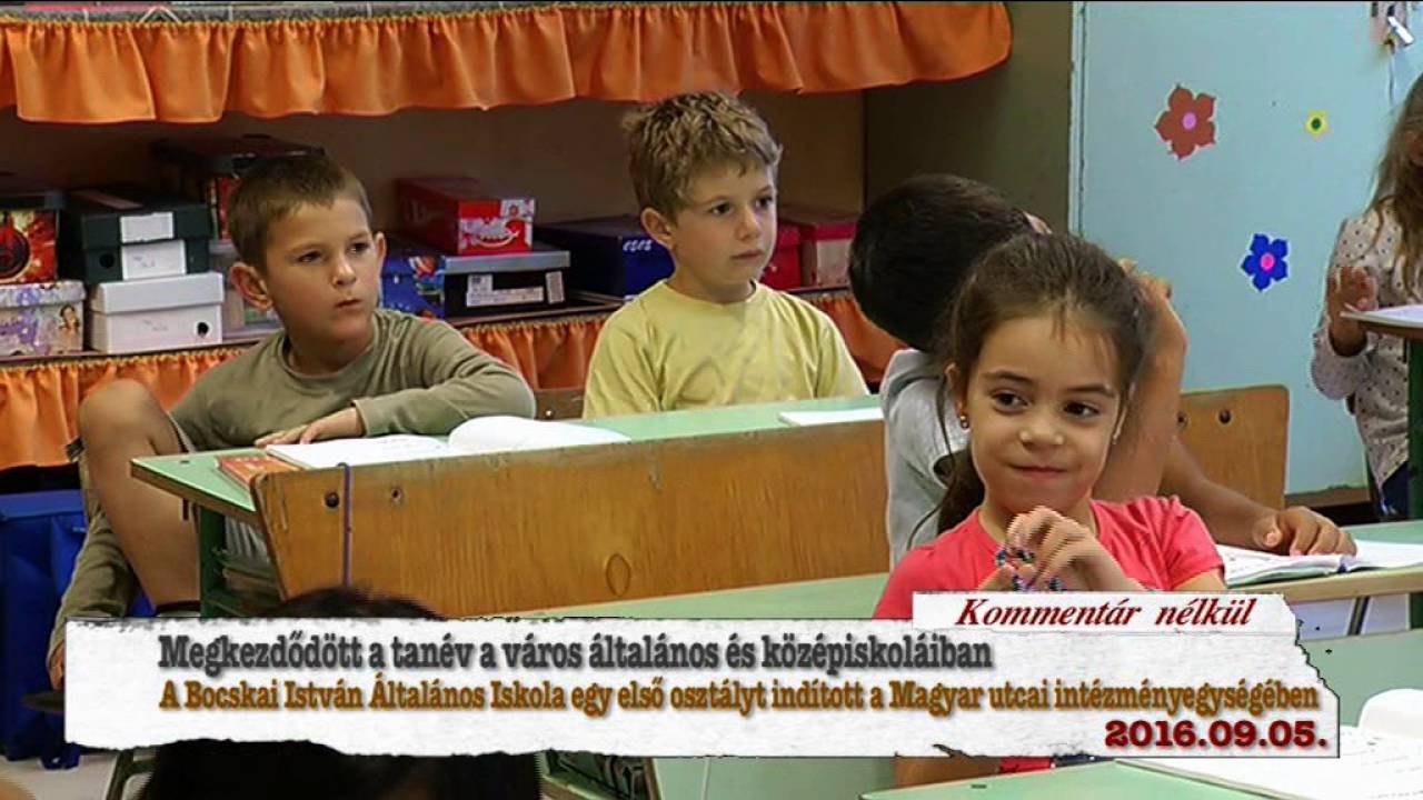Hajdúnánási Televízió: Tanévkezdés a Bocskai Iskola Magyar u. intézményegységében 2016.09.05.