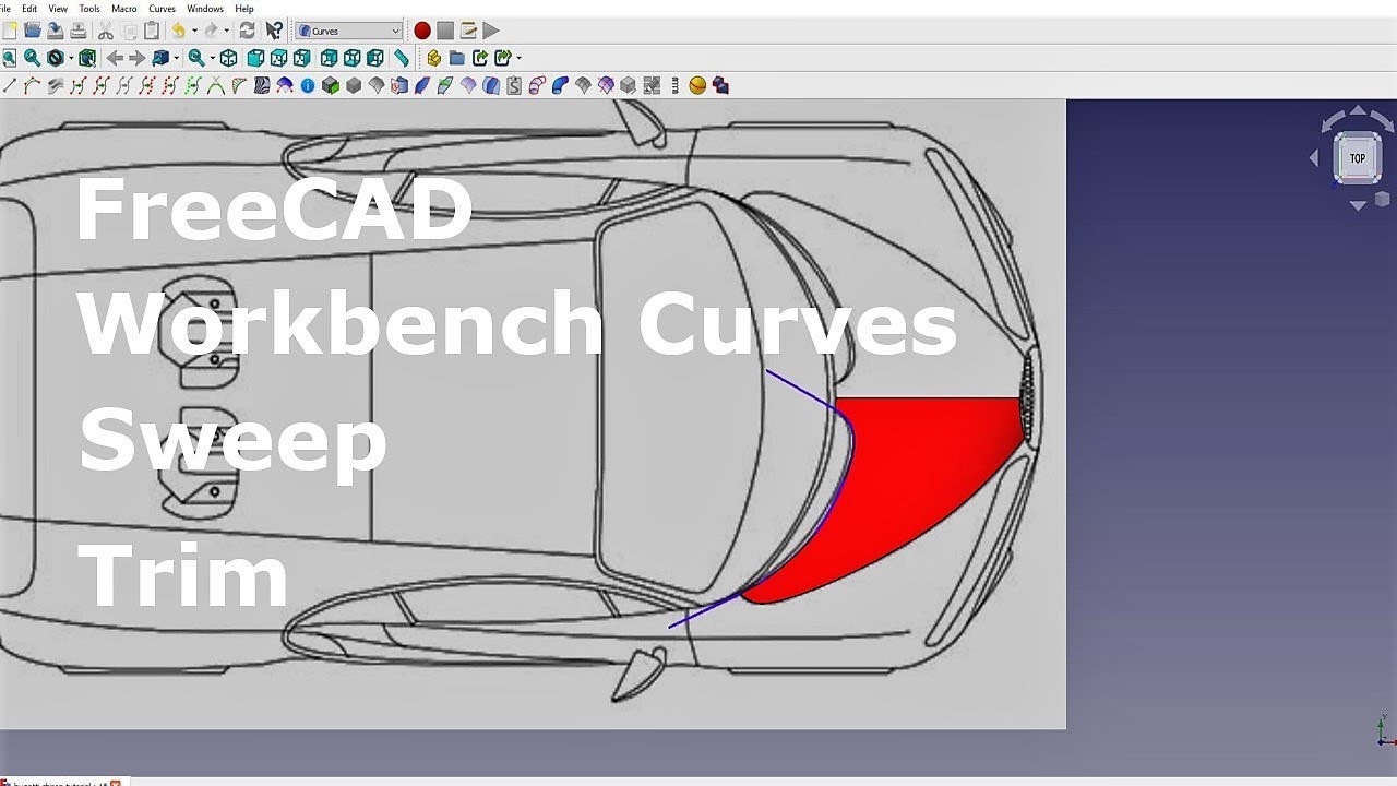 FreeCAD Workbench Curves Sweep Trim