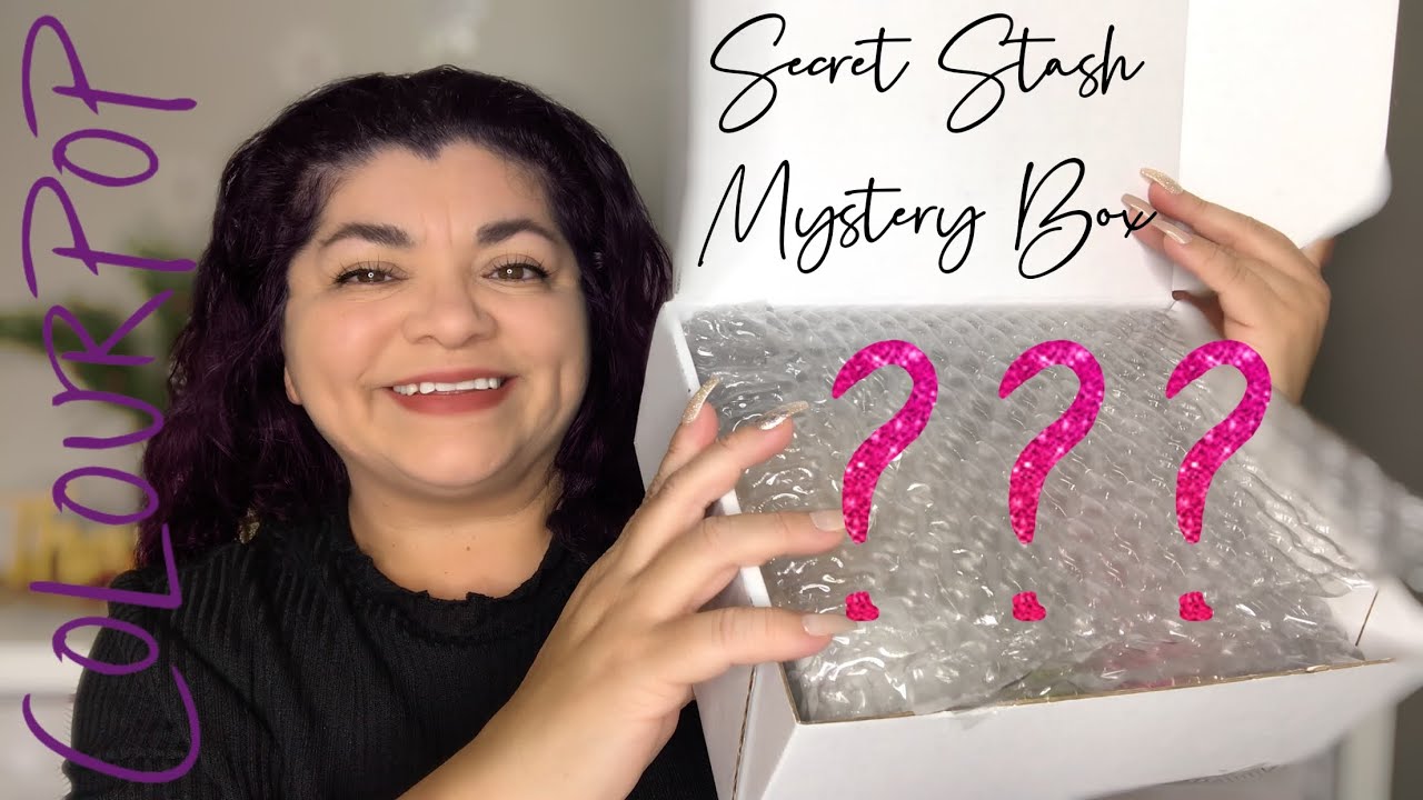 Colourpop Secret Stash Mystery Box unboxing plus looks