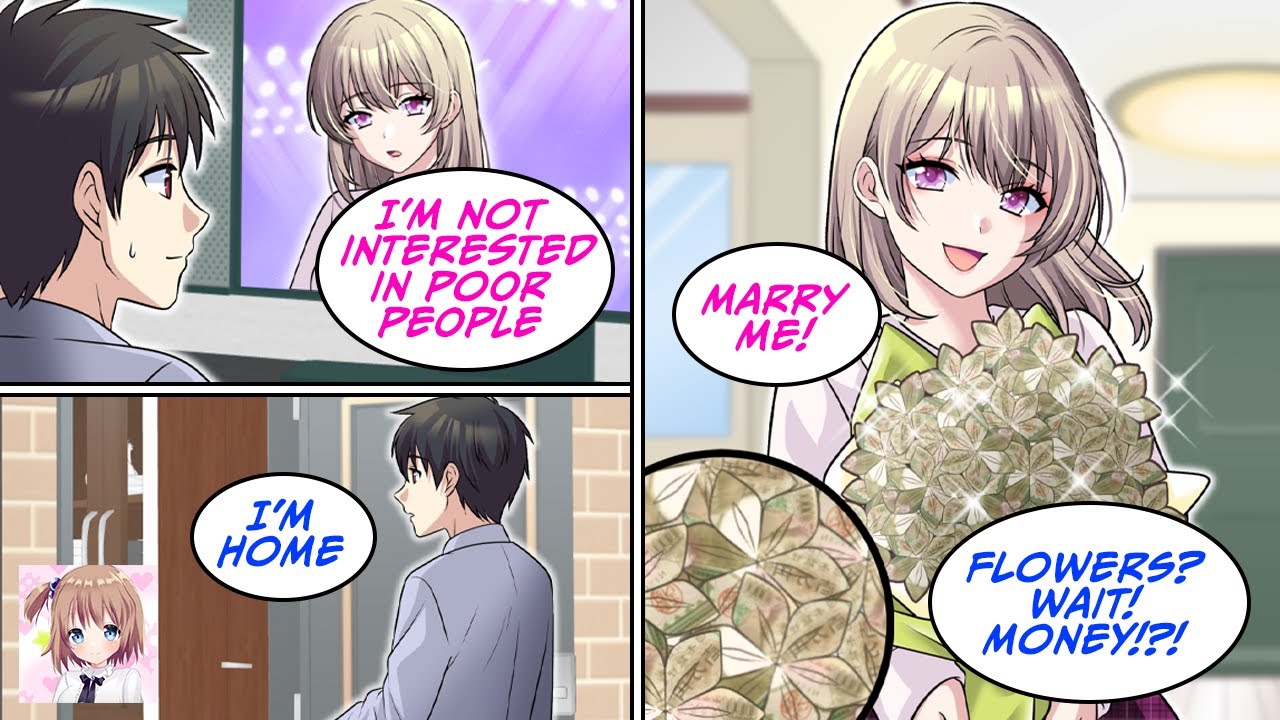 [RomCom] The rich girl who said that she has no interest in poor people but then... [Manga Dub]