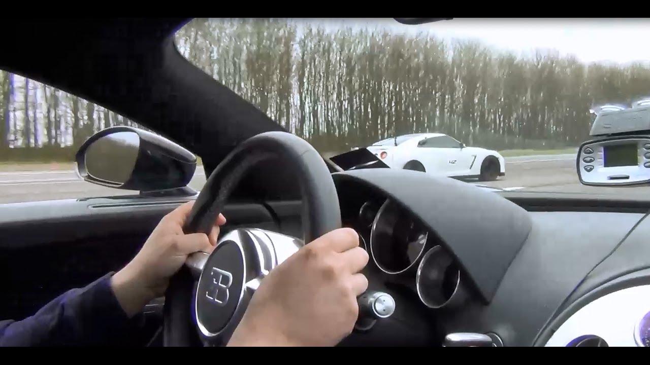DRAG RACE: Veyron v 1000bhp GTR | Vmax200