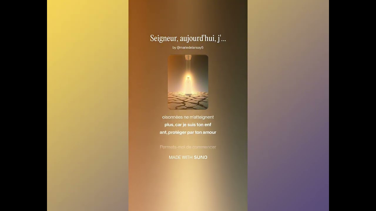 Seigneur, aujourd'hui, j'ai besoin de toi de toute urgence 🙏