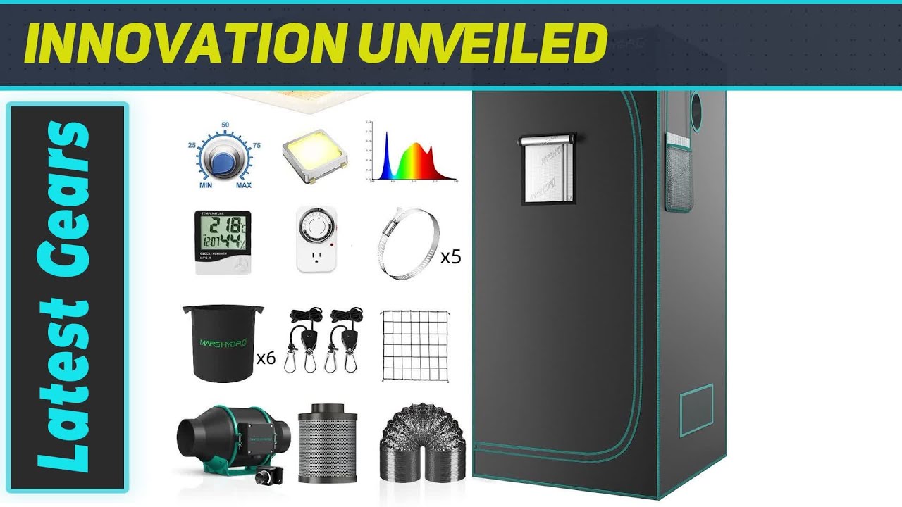 reviewMARS HYDRO 4x4 Grow Tent Kit Complete System TSW2000 Dimmable Light Review