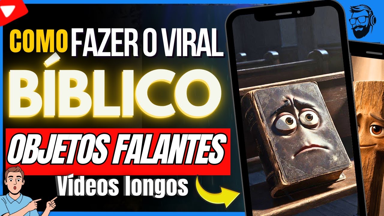 Como fazer o Viral dos Objetos Bíblicos falantes (Vídeo longo) com IA