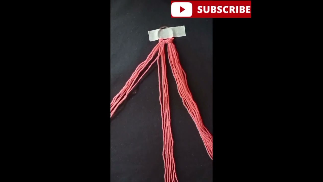 Super Easy keychain Tutorial/woolen keychain design#shortvideo
