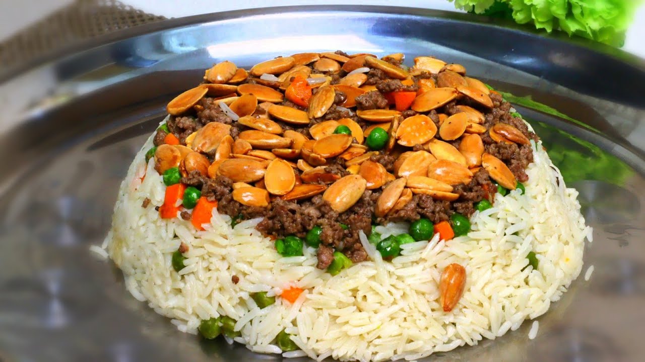 أفخم أوزي باللحمة والمكسرات 😍 رز مفلفل بطعم ملكي للعزومات