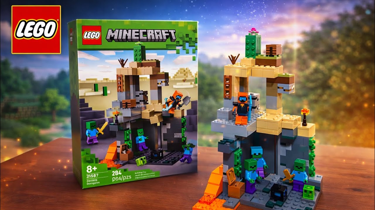 NEW LEGO Minecraft 2026 Zombie Dungeon 21587 8+