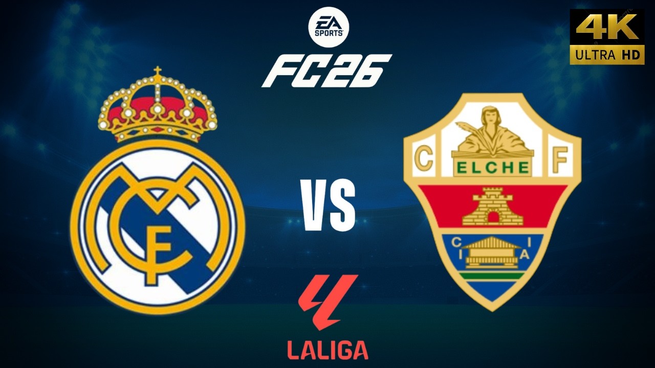 FC 26 - Real Madrid vs Elche - LaLiga 25/26 Full Match - PC [4K60]