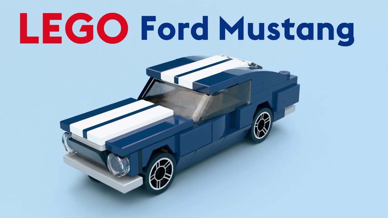 Ford Mustang 1967 in Under 100 LEGO Pieces | Full Build Tutorial