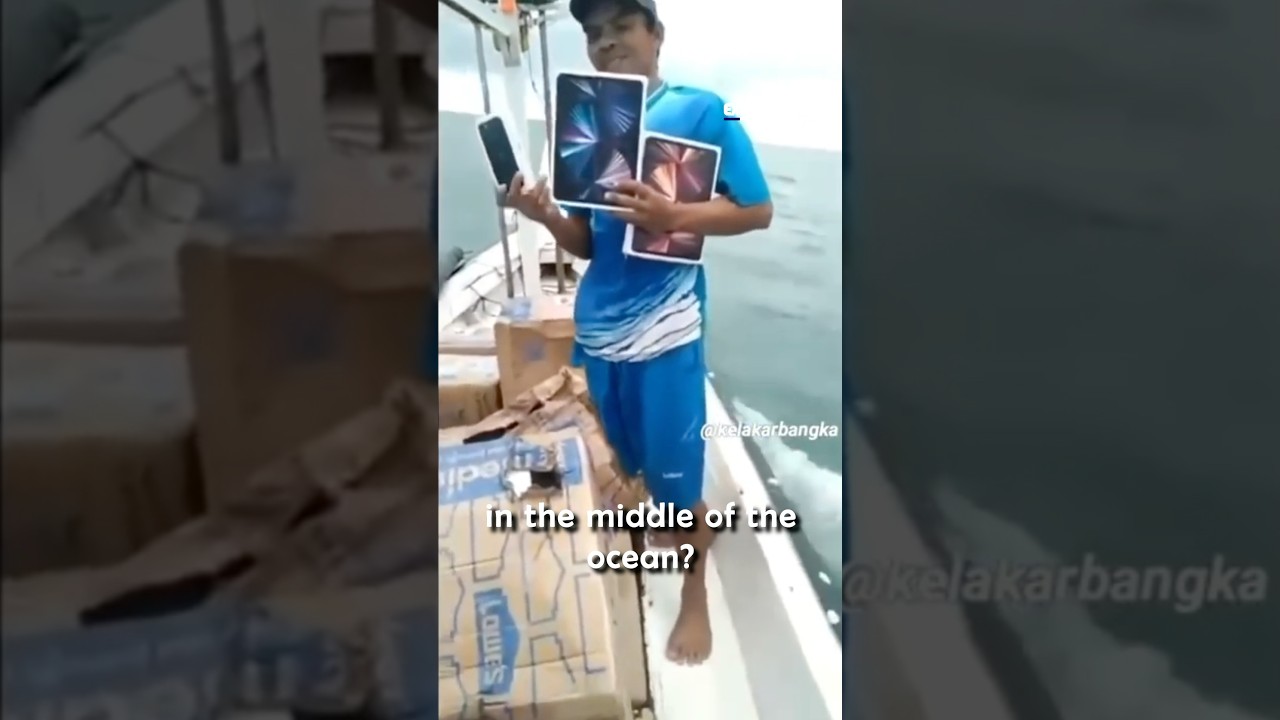 What happens to containers that fall off ships?