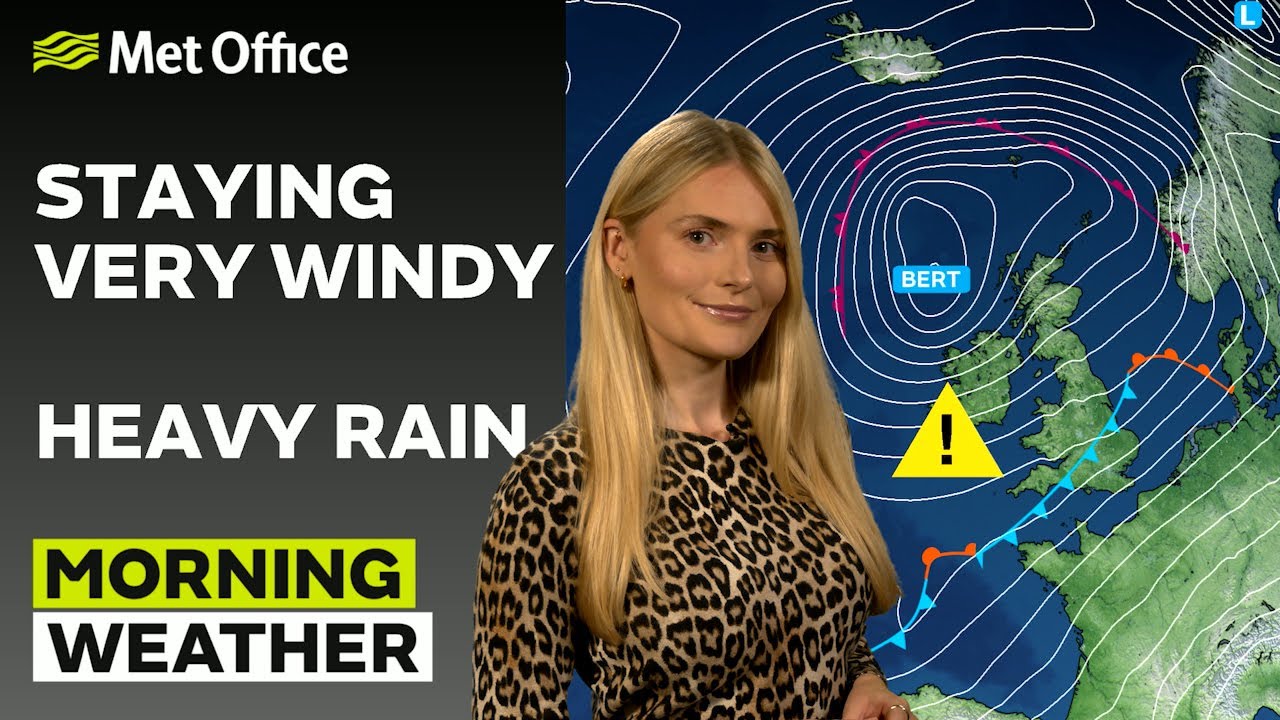 24/11/24 – Unsettled weather continues– Morning Weather Forecast UK – Met Office Weather