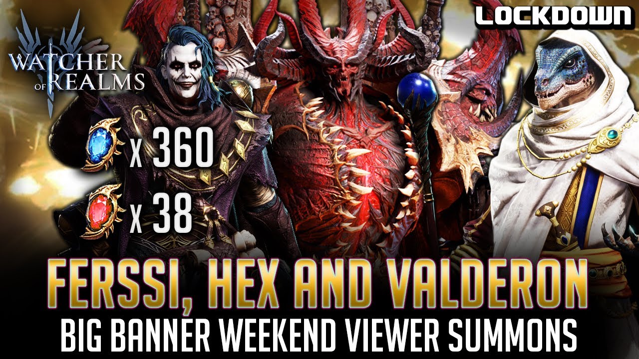 WOR: 400 Viewer Summons for Ferssi, Hex & Valderon! Watcher of Realms Pulls For Bashaum