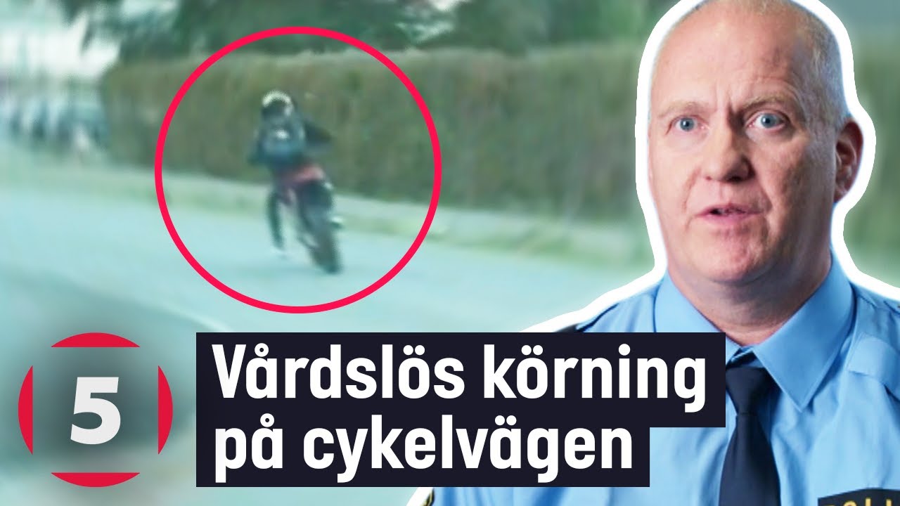 “Man sätter nästan hjärtat i halsgropen!” | Fångat på polisens kamera | Kanal 5 Sverige