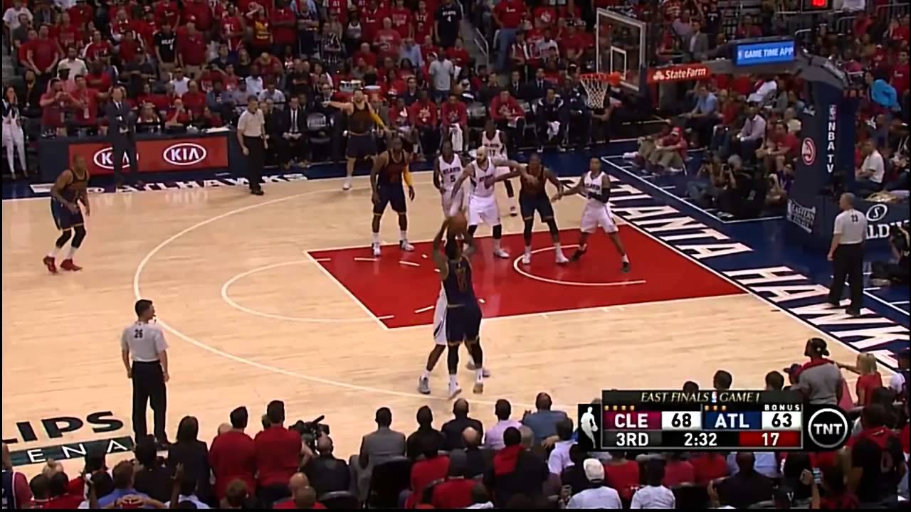 JR Smith hits 8 Three Pointers vs Hawks - Franchise Record! (ECF 2015)