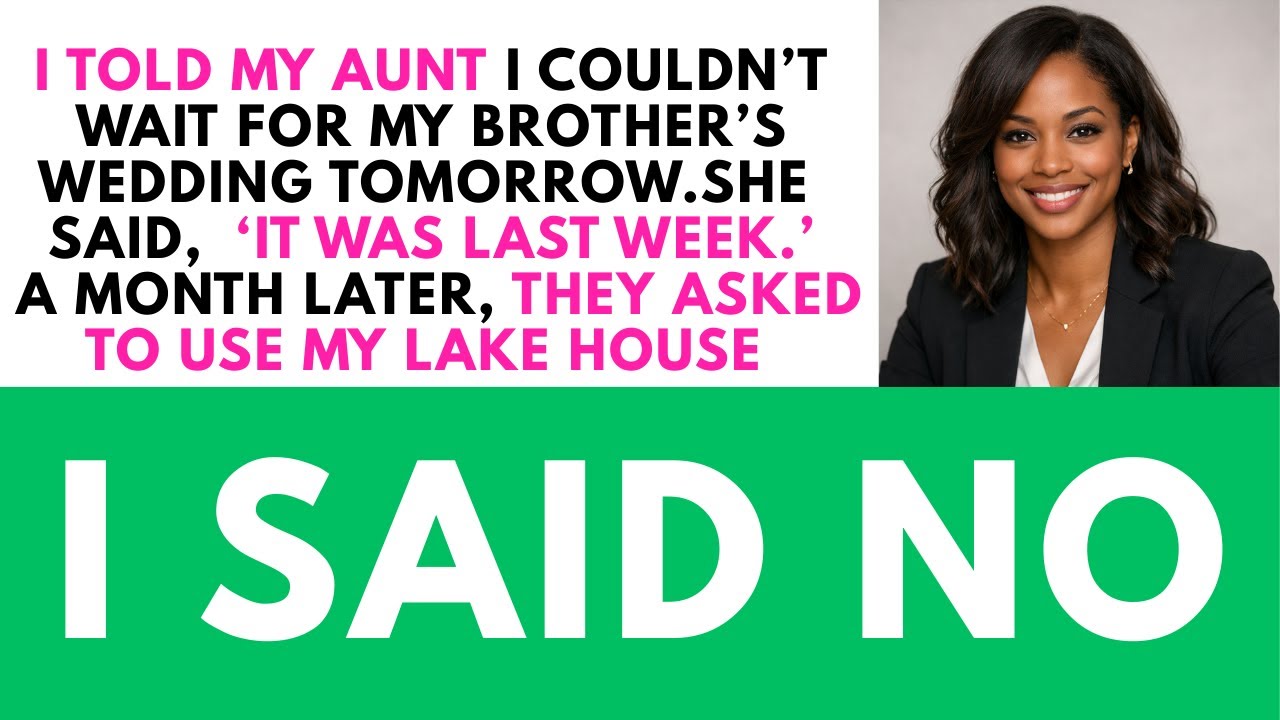 The Day Before My Brother’S Wedding, I Said “Can’T Wait For Tomorrow” — My Aunt Froze In Shock…