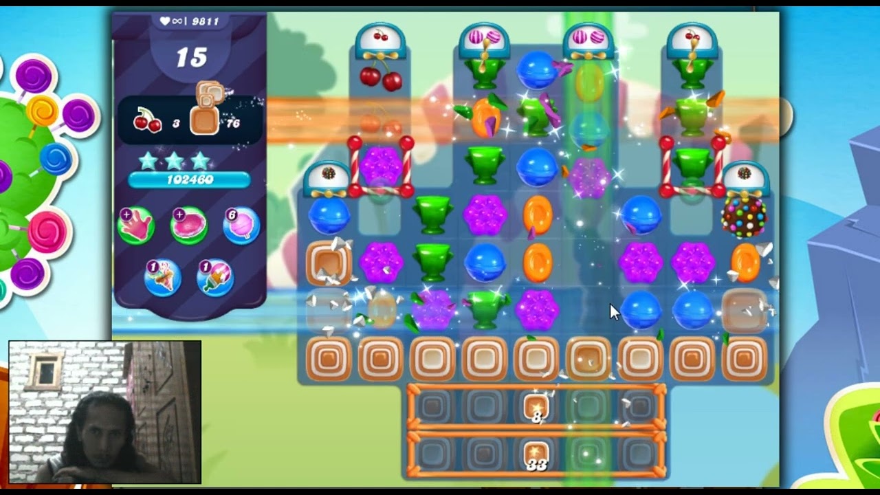 Candy Crush Saga Level 9811 - Sugar Stars, 25 Moves Completed