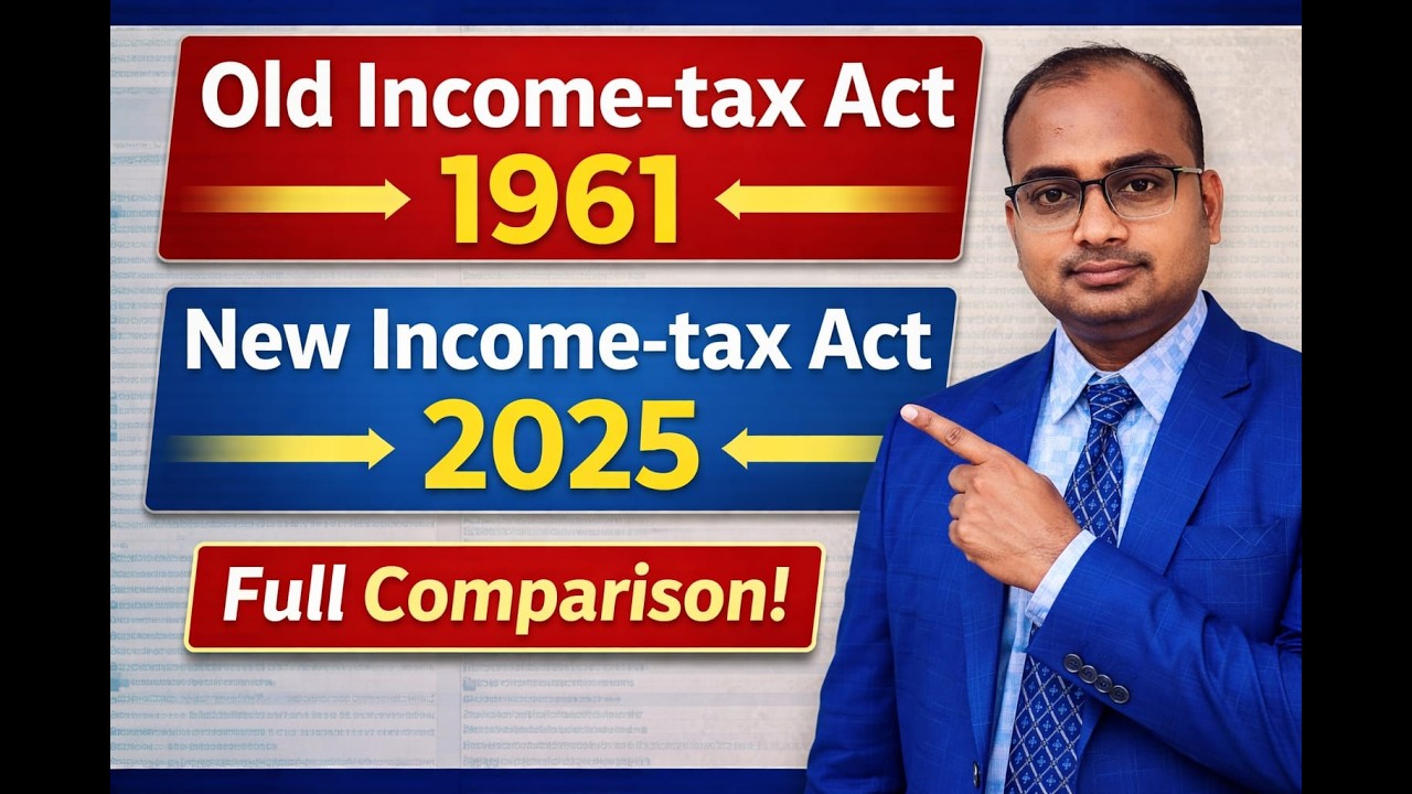 Income Tax Act 1961 vs 2025 | Complete Section-wise Comparison Explained in Hindi