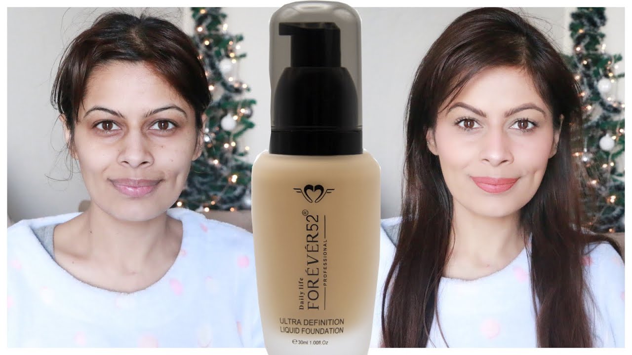 Forever52 Ultra Definition Liquid Foundation Review & Demo | Wear Test | First Impression | Kavya K