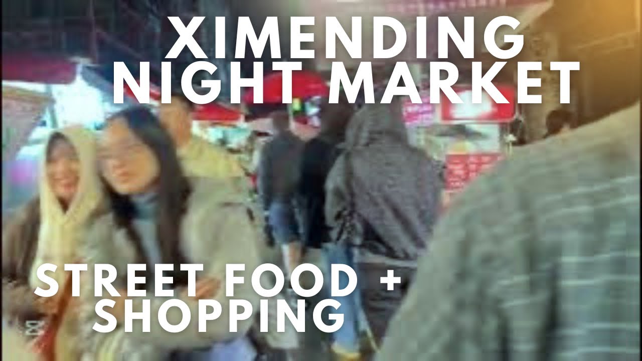 Walking tour  NIght Market Ximending Street Food and shops ||Taipei Taiwan