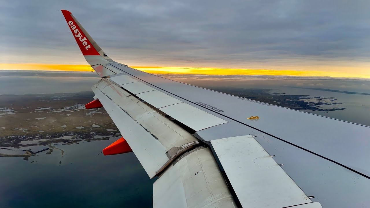 [4K] Amazing Copenhagen Landing | easyJet | Airbus A320-214 (sharklets) | CPH | U21539 | HB-JXF