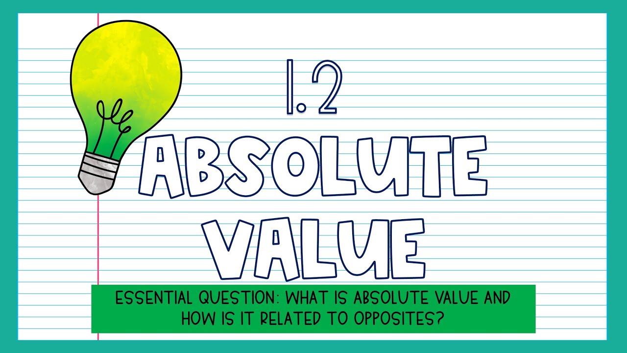 6th Grade Accelerated Math | 1.2 Absolute Value