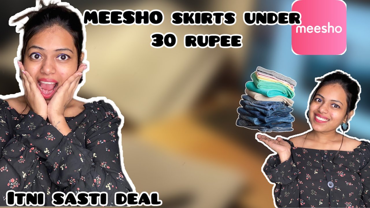 MEESHO SKIRTS UNDER30₹ ||SHIKHAKAPOOR ||CLOTHSVIDEO ||WOMENSKIRTS ||MEESHO ||REVIEW ||