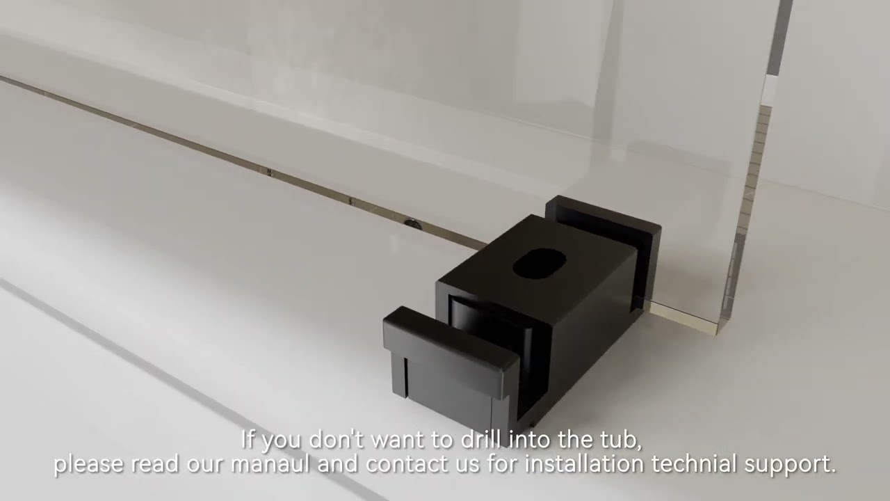 MCOCOD® DS13 Bathtub Shower Door - Installation Guide - Soft-Closing Double Sliding Tub Shower Door
