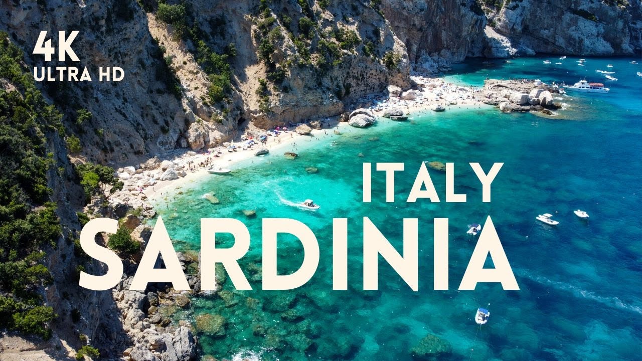 Sardinia 4K - Drone view, Cala Gonone, Cala Luna, Cala Mariolu, Cala Goloritze, travel, sea, beaches