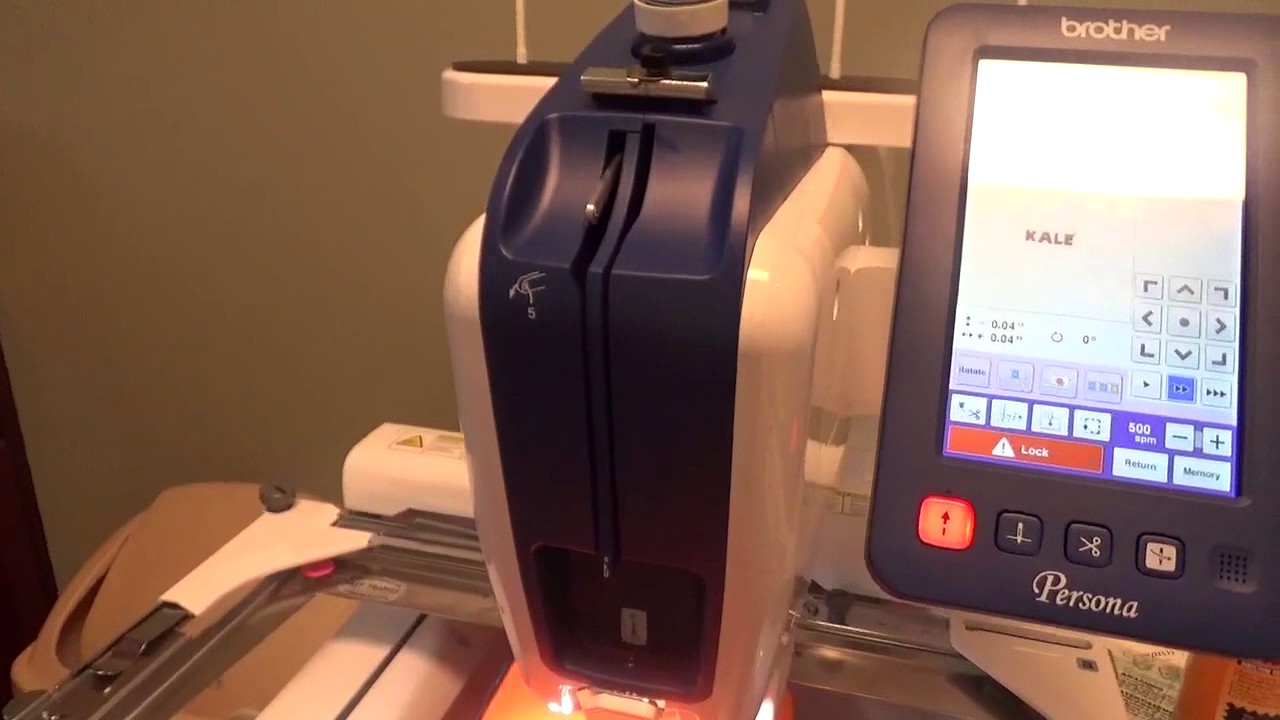 Brother Persona PRS 100 - Using the Fast Frame to Monogram a Shirt
