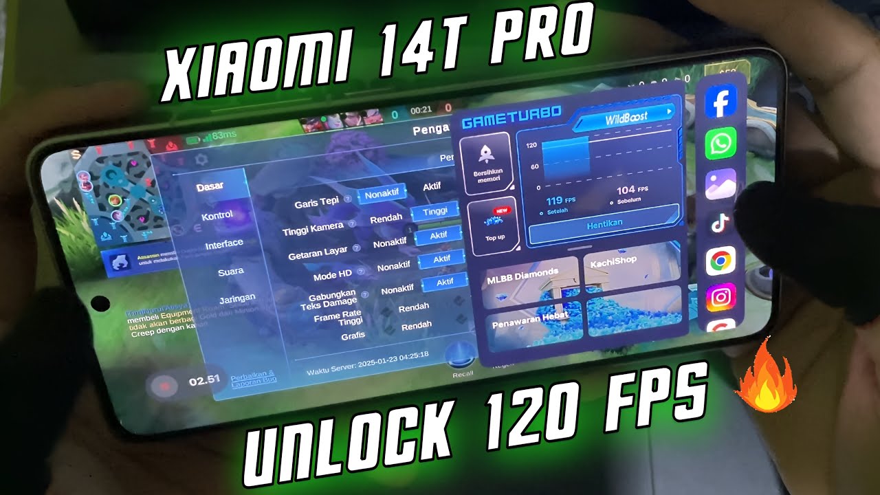 Fanny test on Xiaomi 14T Pro Mobile Legends