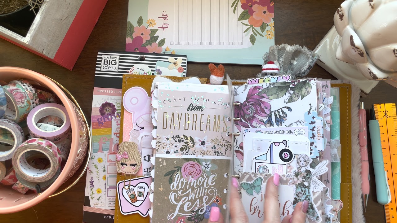 March 2021 planner setup! Foxy fix spice turmeric personal ring planner