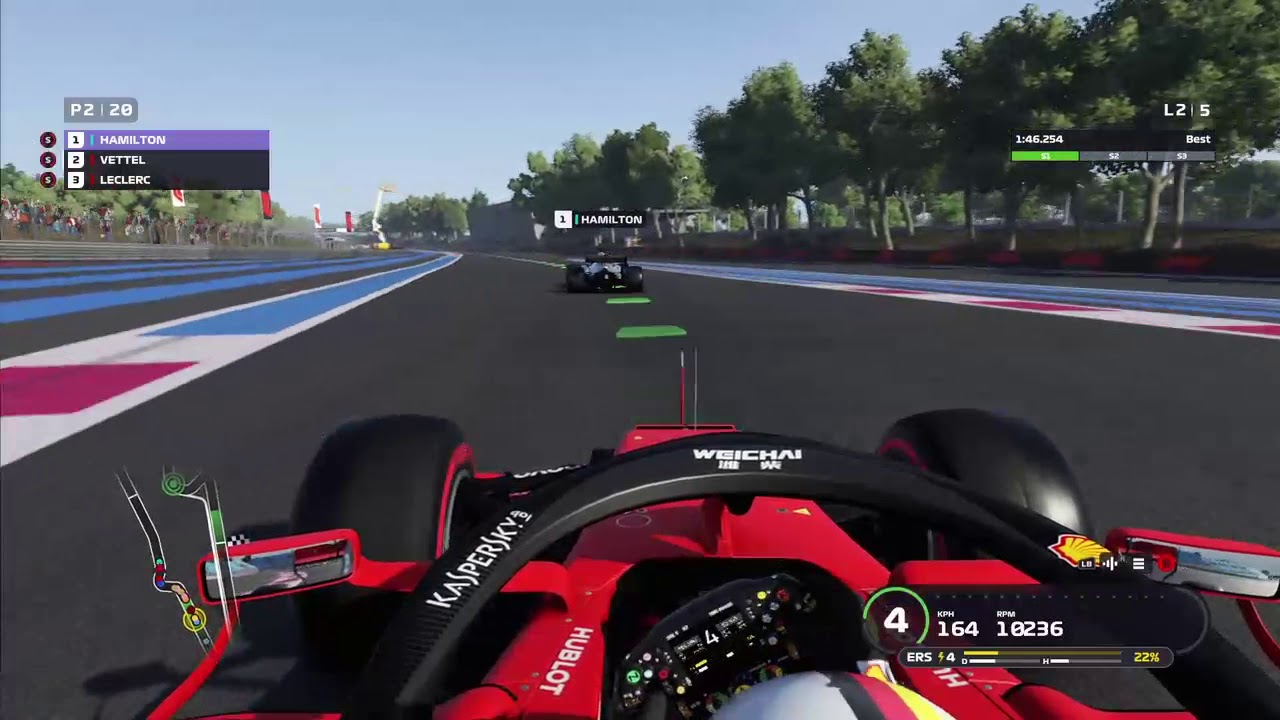F1 2019 gameplay France, Vettel, Xbox Series s HD 60FPS