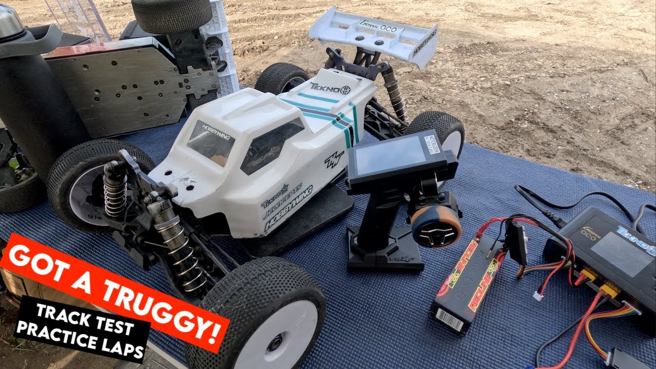 My First Tekno RC Truggy! Practice Laps at Crestwood RC Raceway