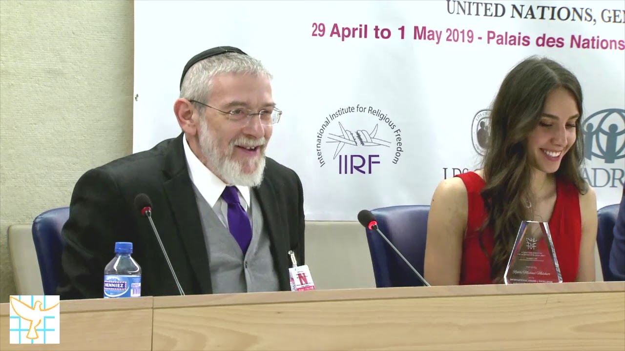 Rabbi Michael Melchior - Award of Excellence Ambassador for Liberty and Peace 2019