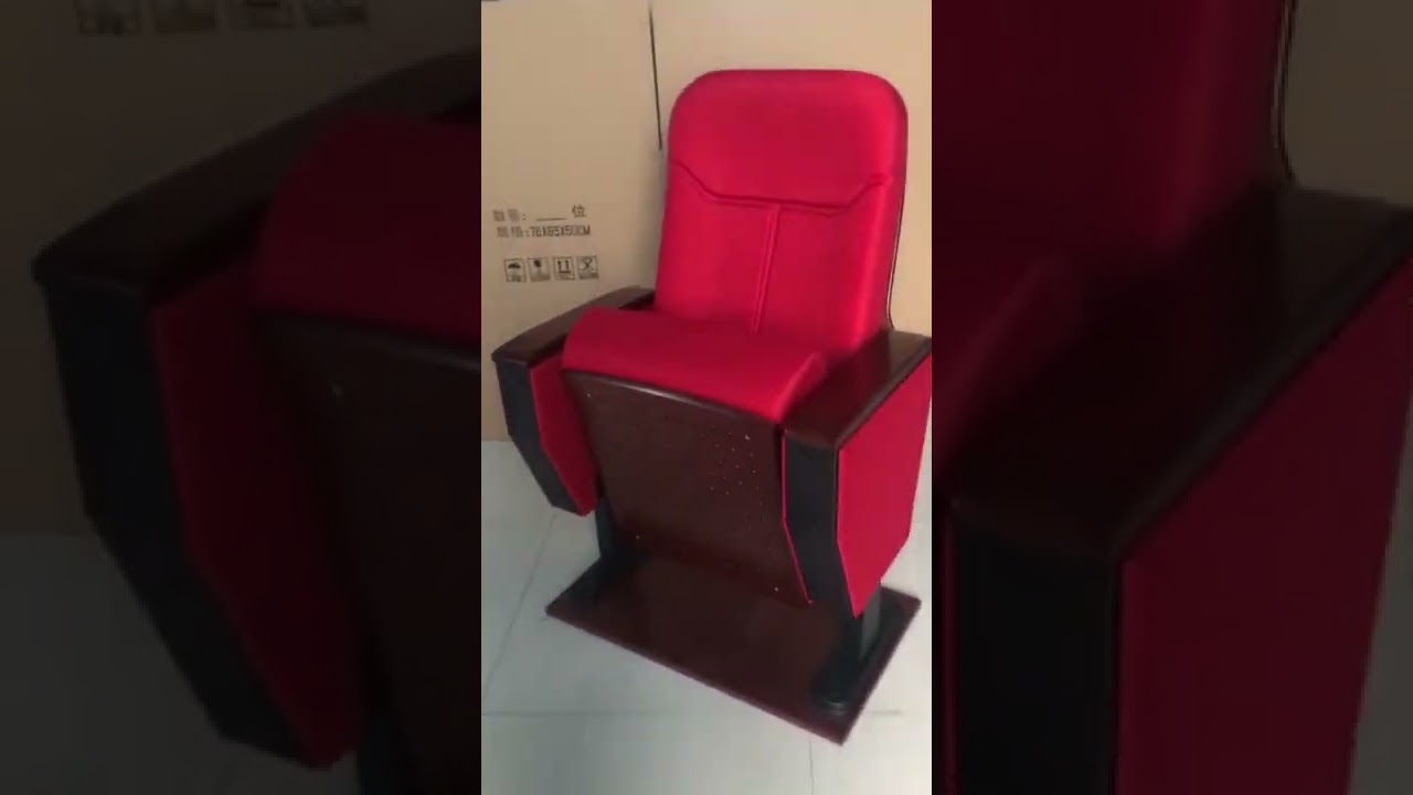 Auditorium chair automatic tip-up seat system (Slow rebound)