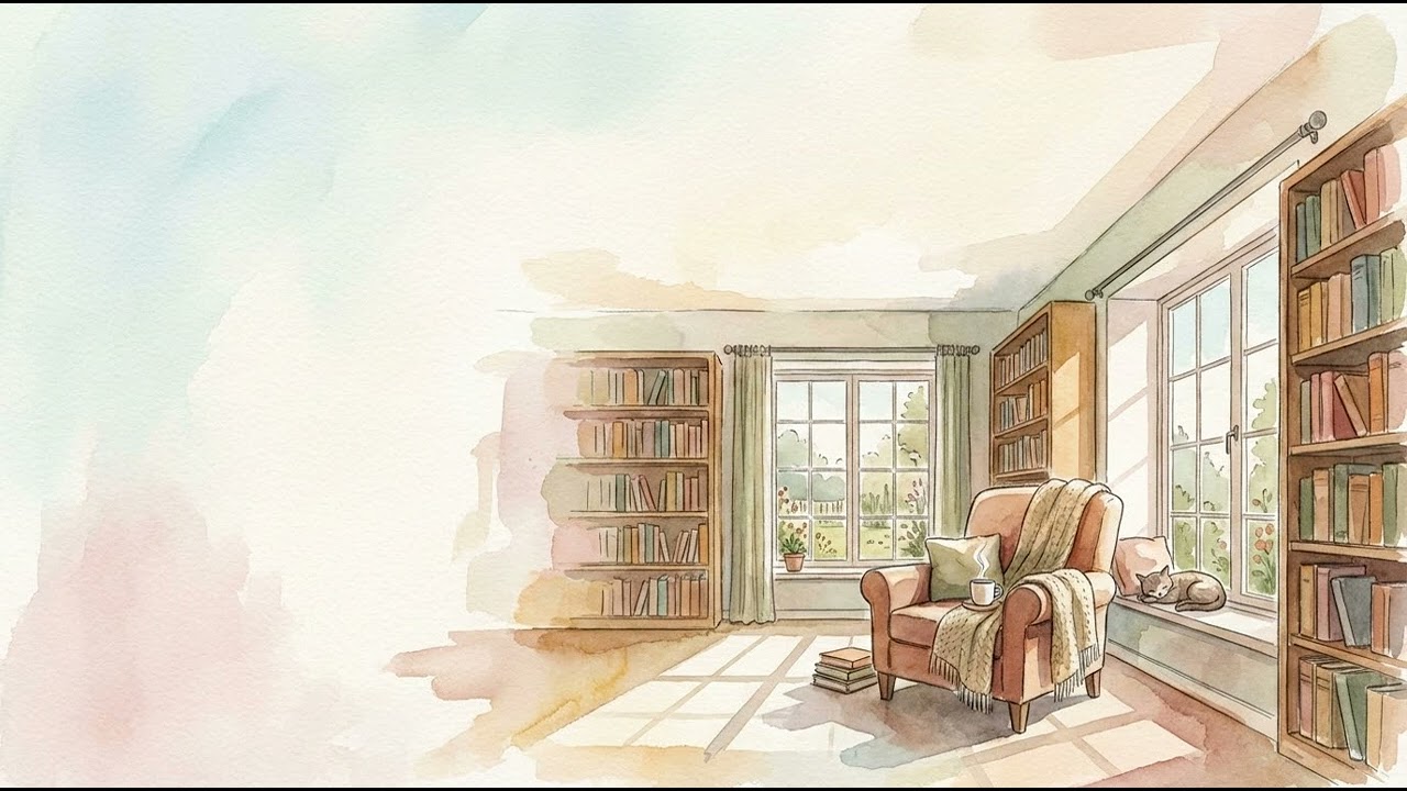 Library Inside the Rain: Lo-fi Focus #music #lofi #library