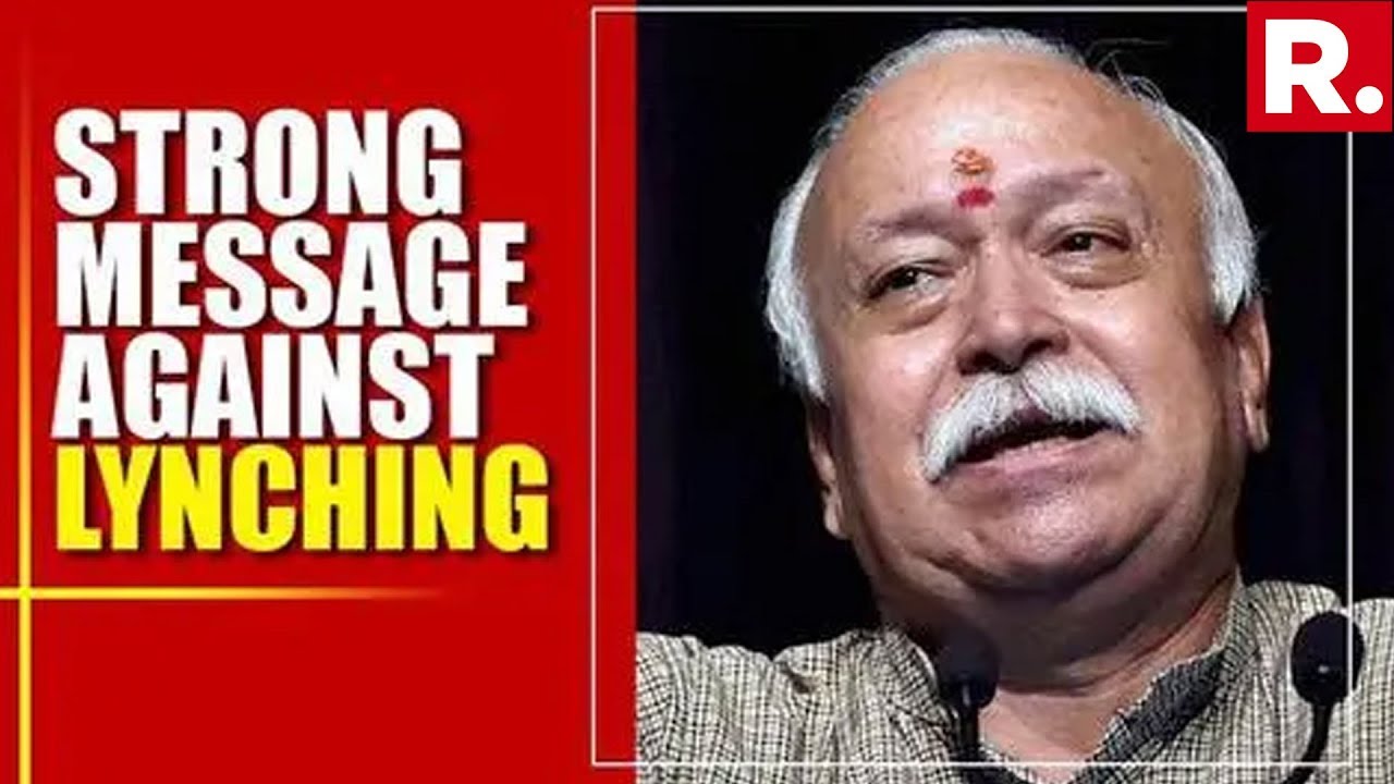 RSS Chief Mohan Bhagwat Gives A Strong Message Against Mob Lynching