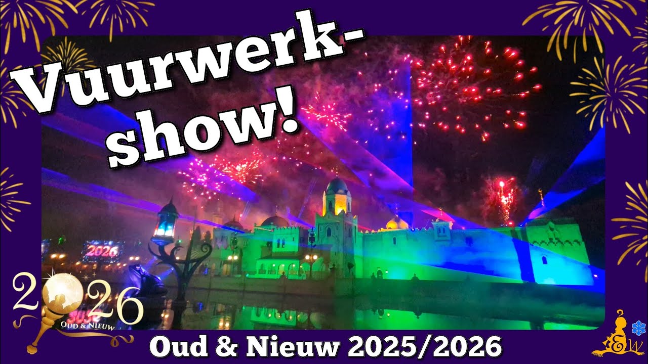 [#Efteling] VUURWERKSHOW 2026! (4K) ✨🍾