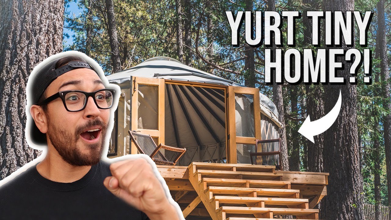 This YURT TINY HOUSE is the ultimate way to experience LUXURY GLAMPING