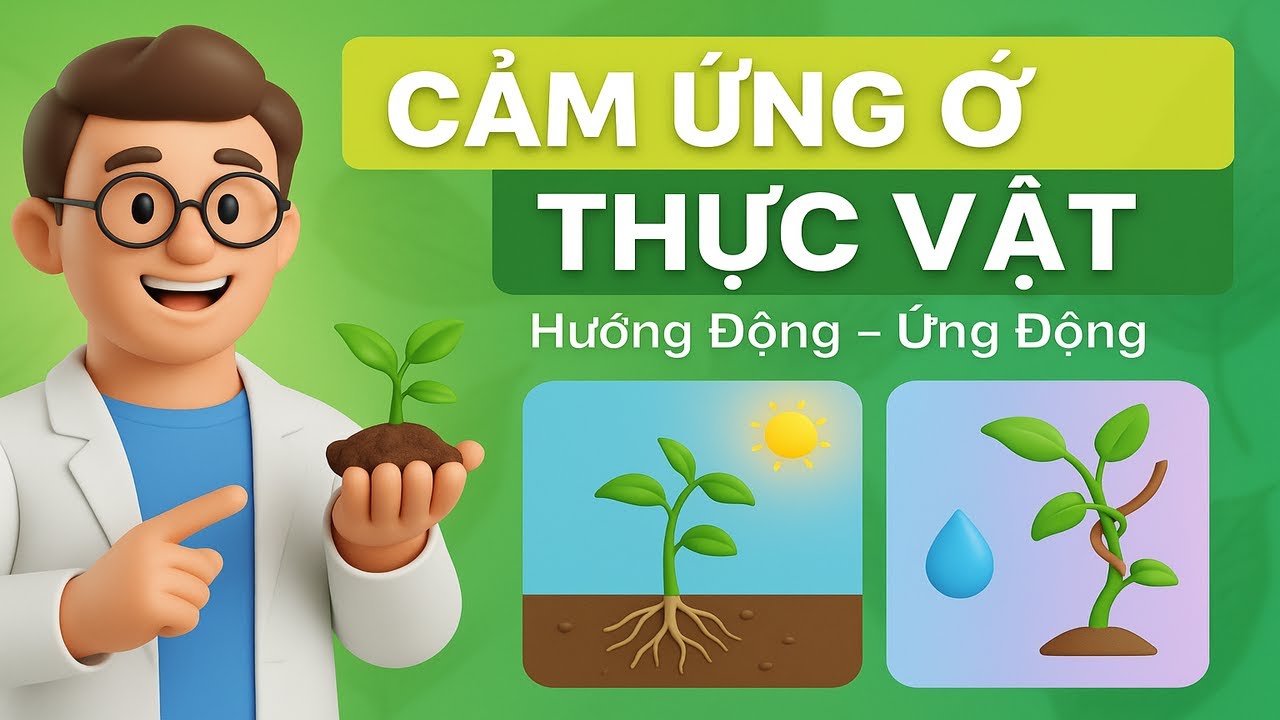 Cảm Ứng Ở Thực Vật Sinh Học 11 | Hướng Động – Ứng Động – Cơ Chế & Ứng Dụng #sinhhoc11
