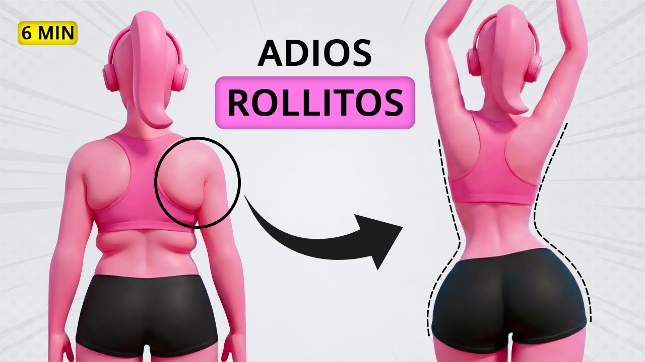 Cómo ADELGAZAR BRAZOS y ESPALDA RÁPIDO para CASA y GYM (Sin Cardio)